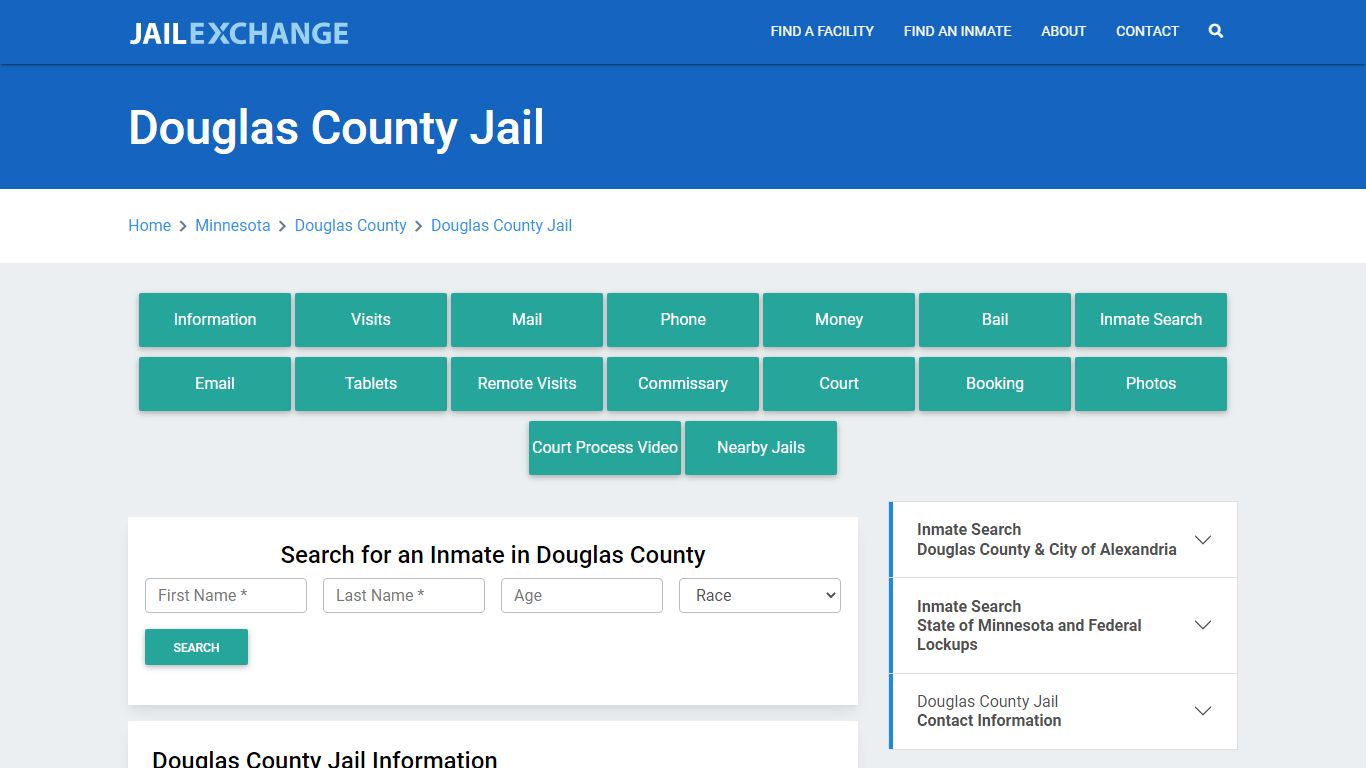 Douglas County Jail Roster Lookup, MN, Inmate Search